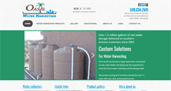 Desktop Screenshot of oasisrainwaterharvesting.com