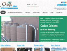 Tablet Screenshot of oasisrainwaterharvesting.com